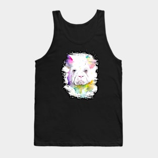 Dog Pet Animal Nature Watercolor Art Painting Tank Top